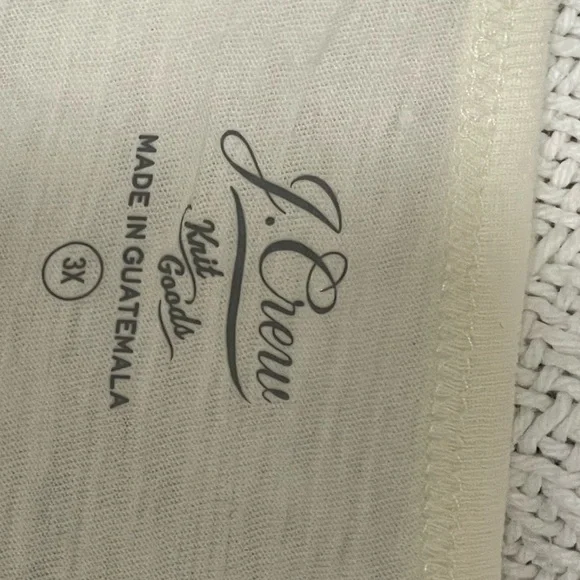 Jcrew NWT graphic tee hundred percent cotton size 3X runs Small - Picture 4 of 8